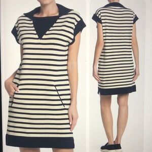 Current/ Elliott Elsie Striped Cotton Knit Sweater Dress Size 0, excellent